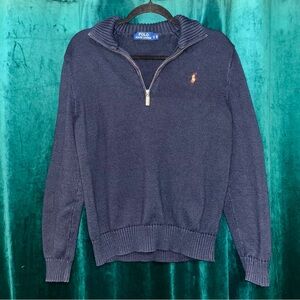 Polo Ralph Lauren Men’s Navy Quarter-Zip Pullover - Size Large